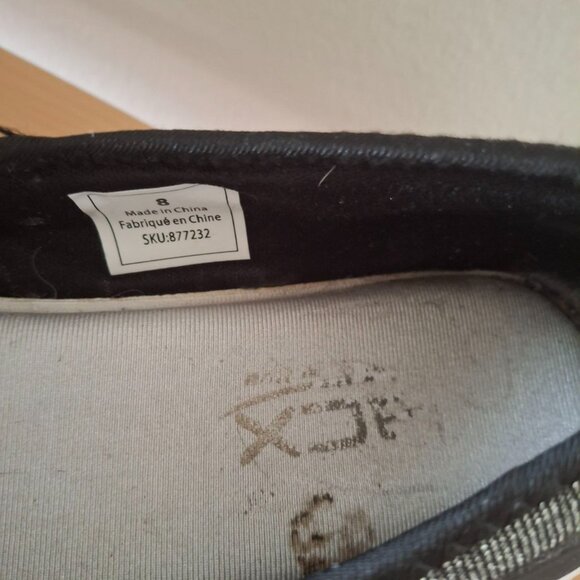 ACX Active Slip-On Ballet-Style Walking Shoes - Gray/Black - Size 8 - Picture 5 of 6